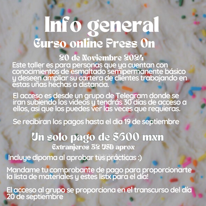Taller Press On + diseños con relieve