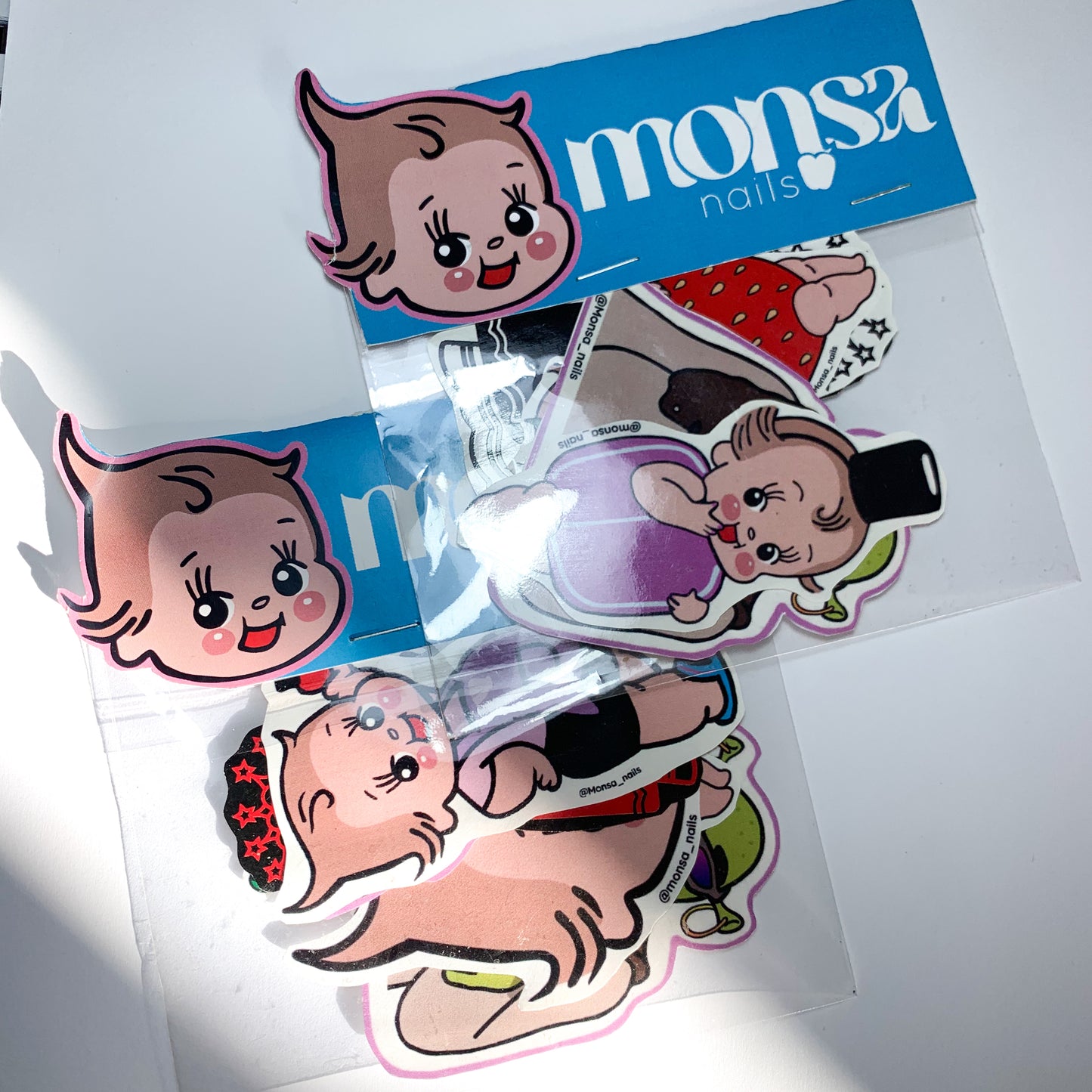 Six pack Monsa stickers